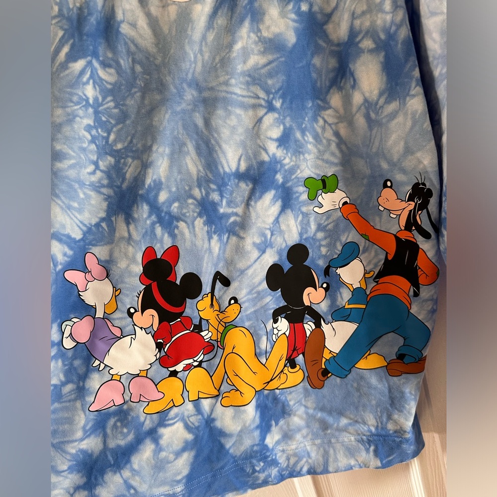 LIMITED EDITION - Mickey Mouse & Friends Tie-Dye Disney Celebration Crew - NWT - Picture 5 of 6